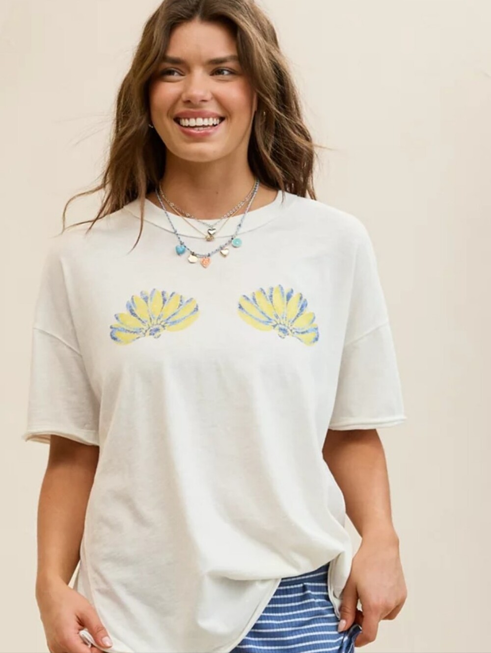 aerie White Short-Sleeve Oversized Crew Tee
